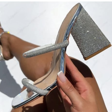 bling-bling heel sandal♡