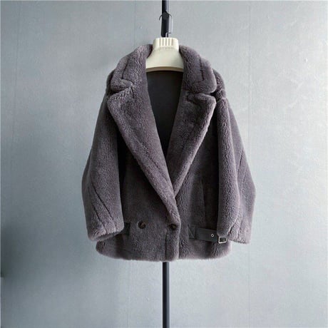 teddy mouton short coat♡