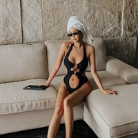 cutout one-piece Swimsuit♡