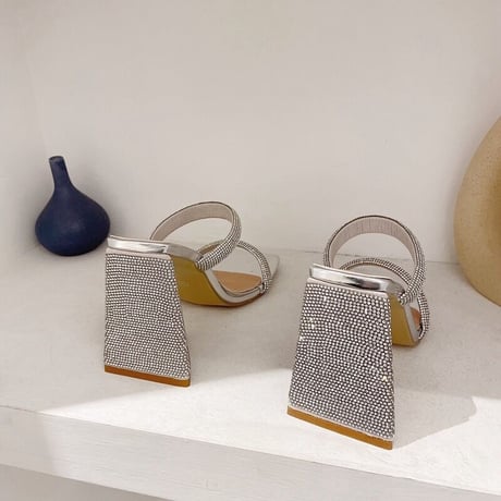 bling-bling heel sandal♡