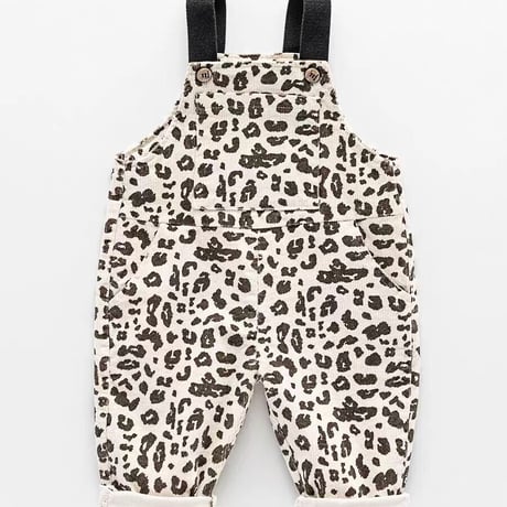 KIDS leopard salopette♡