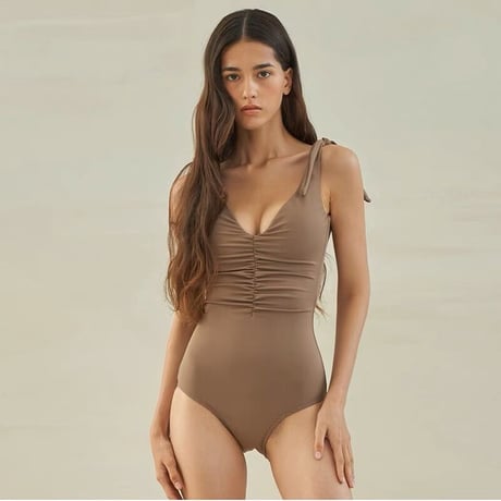 Shoulder ribbon Swimsuit♡