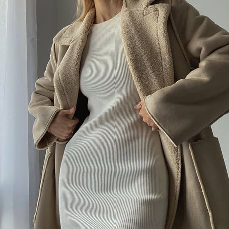 mouton long coat♡