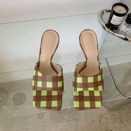 check Open toe slip on♡