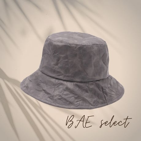 shrink leather bucket hat ♡