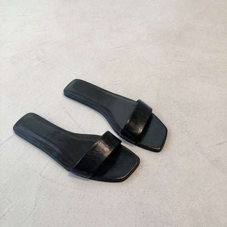 leather flat Sandal♡