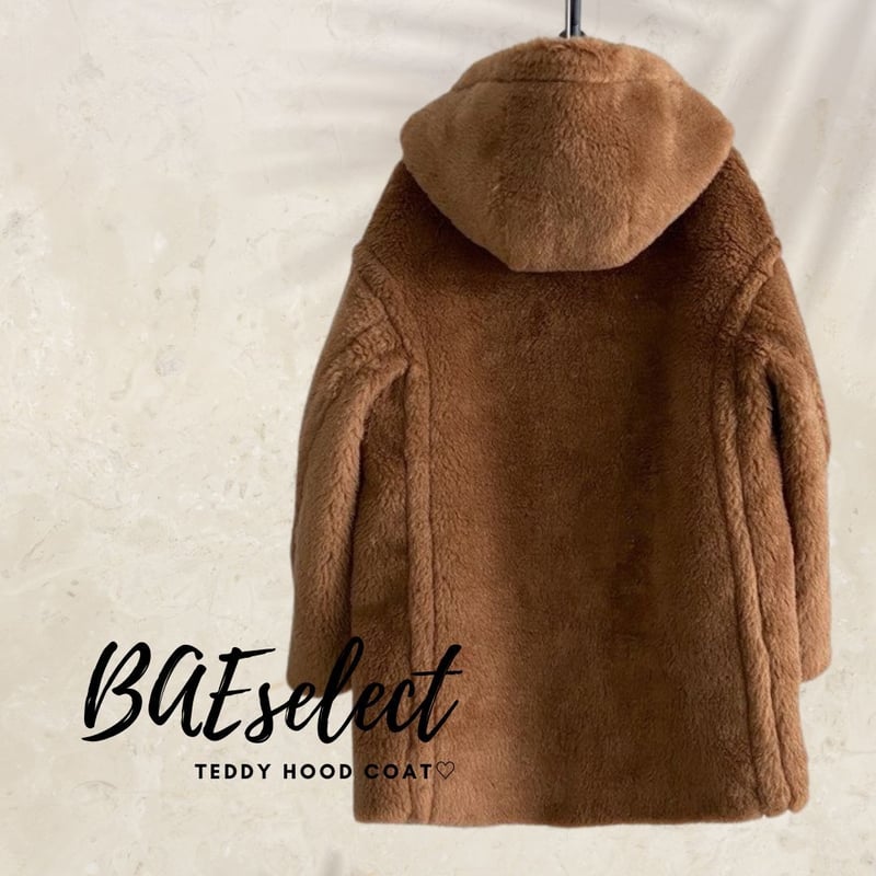 teddy hood coat♡ | BAE select