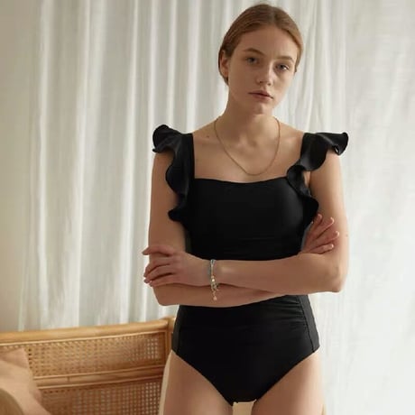 front gather  Swimsuit♡