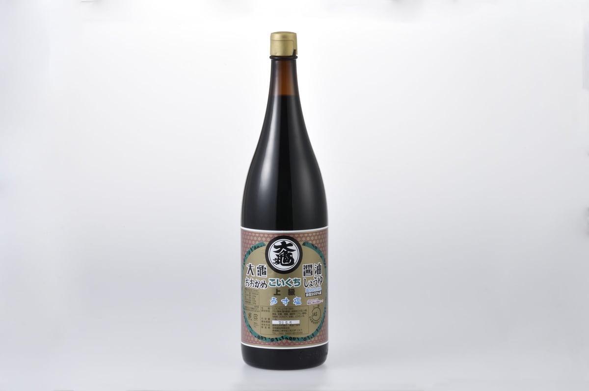 濃口うす塩醤油 1.8L瓶入 | 大亀醤油店 濃口うす塩醤油 1.8L瓶入 | 大亀醤油店