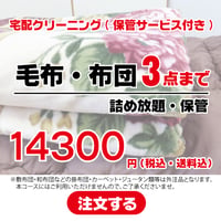 毛布・布団3点までつめ放題・保管サービス(最大８ヶ月間)