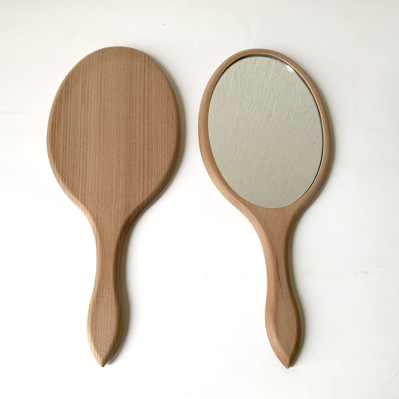 楕円手鏡 | 木彫りの材料屋