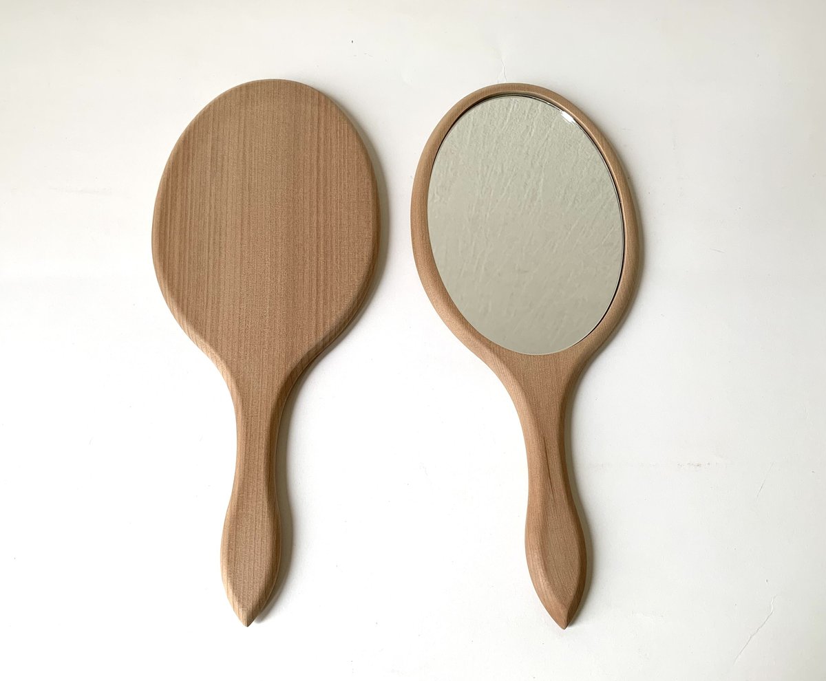 楕円手鏡 | 木彫りの材料屋