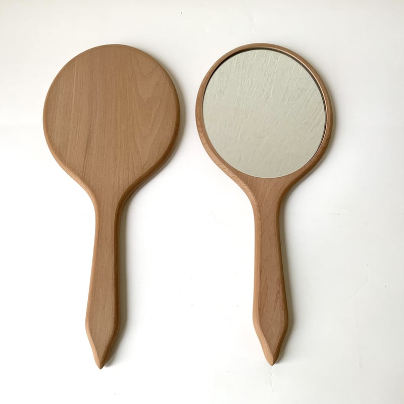 楕円手鏡 (大) | 木彫りの材料屋