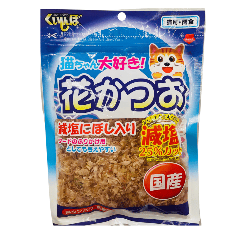 くいしんぼ 猫ちゃん大好き 花かつお 減塩タイプ 減塩にぼし入り 25g 