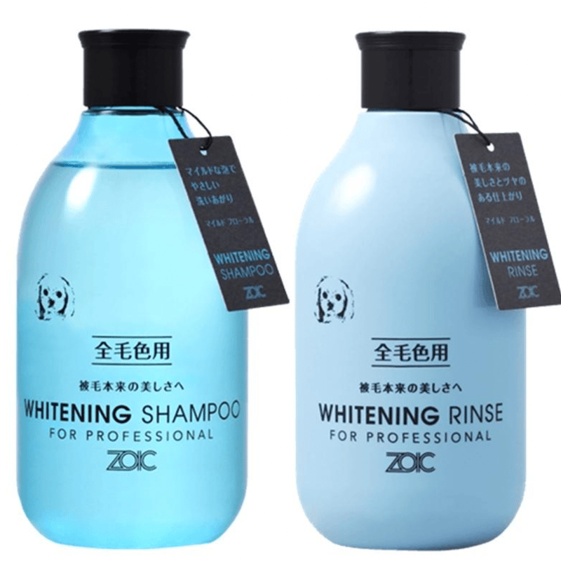 ZOIC N ショートシャンプー＆リンス 2個セット 未使用　各4000ml ゾイックN ホワイトニング（全毛色用）シャンプー・リンス 300ml