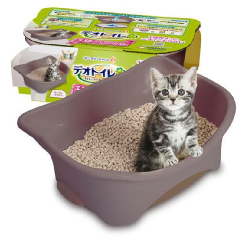 デオトイレ 子猫〜5Kgの成猫用 1か月分セット ツートンブラウン