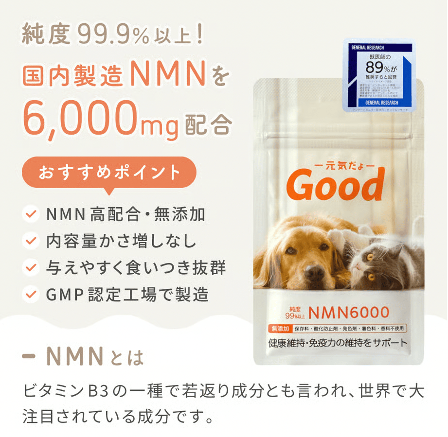 NMN わん・にゃんサプリ Good | PETBOXオンラインストア