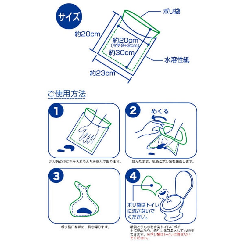 ペット用ウンチ処理袋ポイ太くん 20枚 | PETBOXオンラインストア