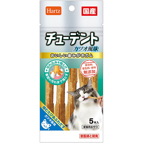 ハーツ チューデント forcat カツオ味 5本入 猫用おやつ