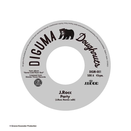 J.Rocc - PARTY (J Rocc remix edit) / PARTY (DIGUMA edit)﻿  7inch  record