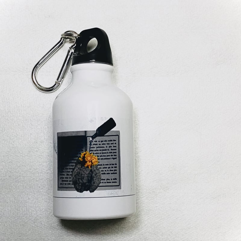 脳と花」カラビナ付きアルミボトル | MusicLabo「141421」STORE