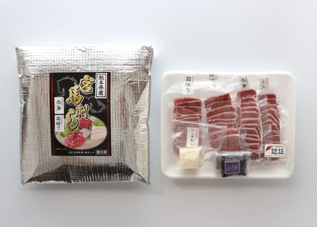 ロータス九州ドットコム//熊本県産　純熊本県産馬刺し 特選馬刺しスライス230g 赤身,霜降り,コーネ