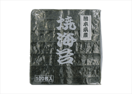 有明海産 特選焼き海苔全形100枚・老舗の海苔産地問屋が自信をもってお届けする焼き海苔、まずはそのまま味わってみてください