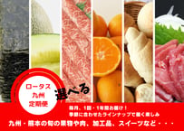【ロータス九州定期便】選べる、九州・熊本の旬の果物やお肉、加工品、スイーツなど毎月1回、12ヶ月お届けします