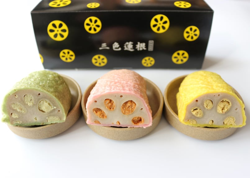 店内で揚げています！ケンミンショーで取り上げられた「三色蓮根」と