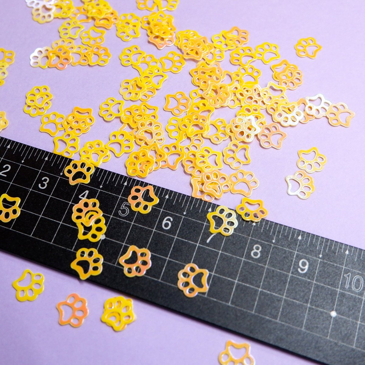 ラメホロ 透明 肉球 猫 ネイルパーツ 8個 ネイルパーツ 猫 肉球