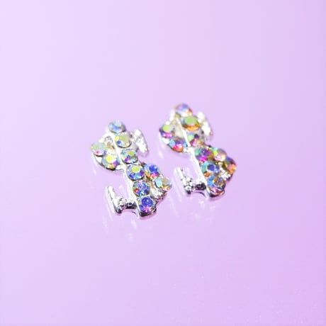 ネイルパーツ ドル ドルマーク dollar Silver 銀色 2点 n18