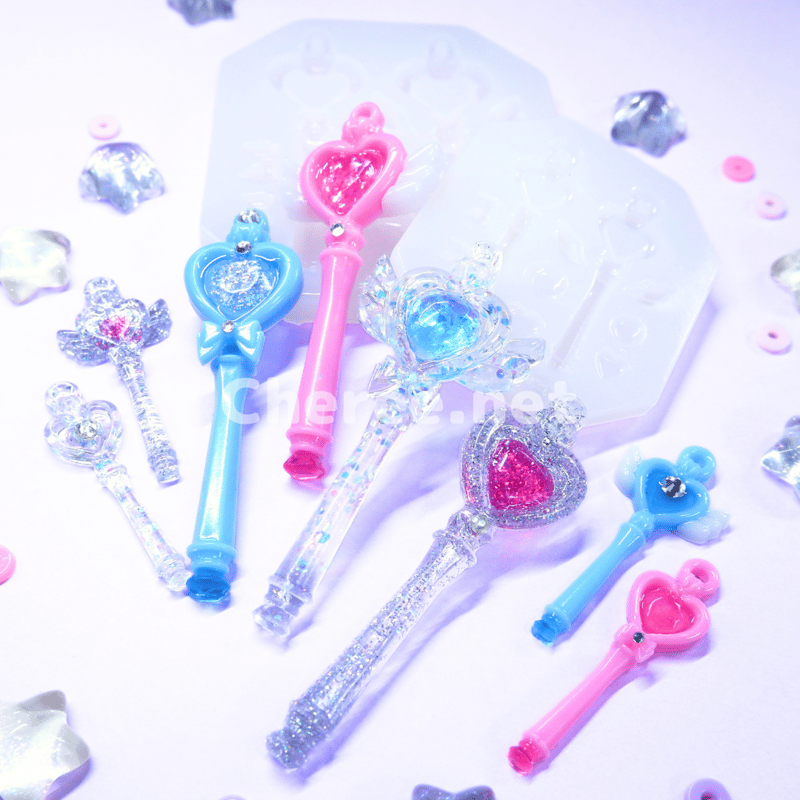 シリコンモールド マジカル・ステッキ 小 44mm 魔法のステッキ 杖 魔法