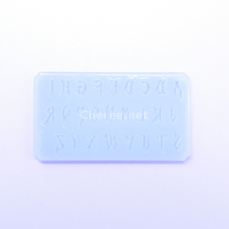 シリコンモールド GHOST アルファベット 大文字 ゴス メタル ハロウィン ネイルサイズ gh1s
