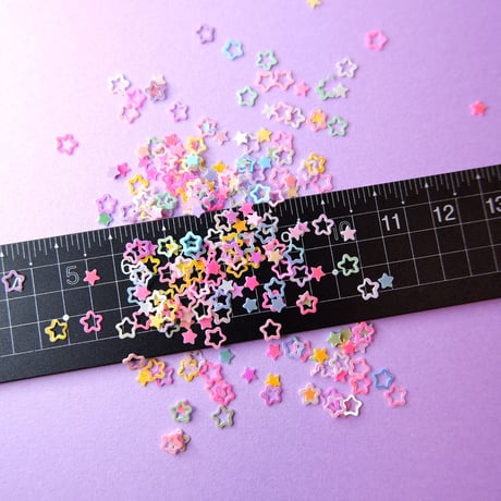ネイル ホログラム くり抜き スター マカロン パステル star お星さま