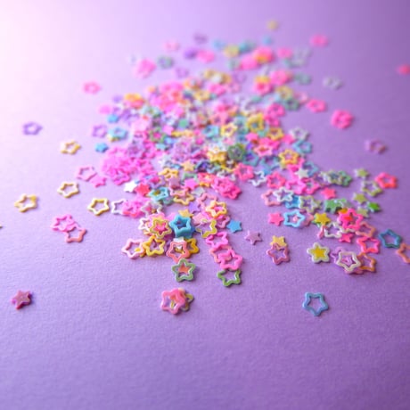ネイル ホログラム くり抜き スター マカロン パステル star お星さま