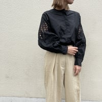 embroidery cutout blouse