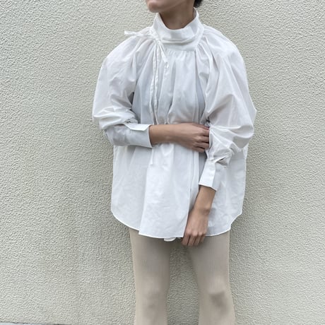 stand collar blouse