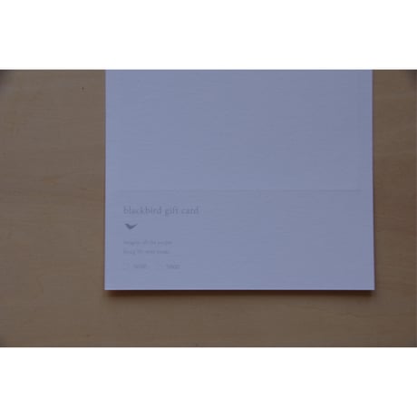 blackbird gift card / パンジー