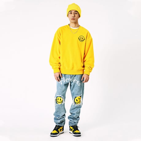 Ripped Smiley Denim