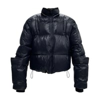 [PCCVISION] Drawstring Hem Short Down Jacket