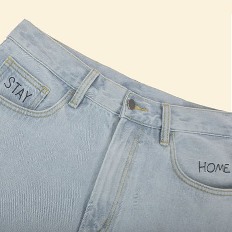 [CANDYMADE]  Embroidered Denim Shorts