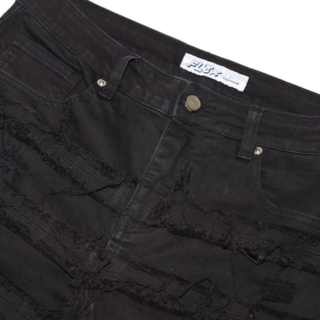 Ripped Flared Denim