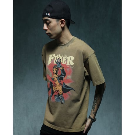 Retro Comic Hero Tee / Brown