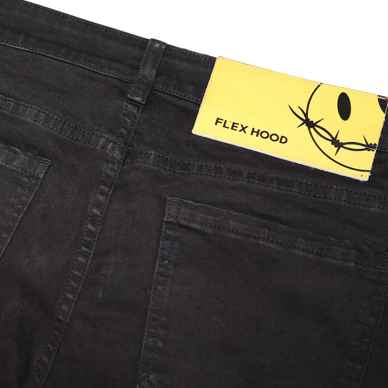Ripped Flared Denim | FLEXHOOD