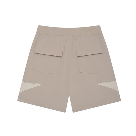 Star Logo Print Shorts / Beige