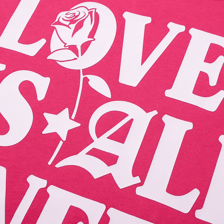 Love Is All I Need Hoodie / Pink
