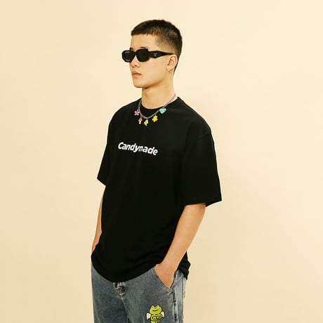 [CANDYMADE]  Candy Basic Logo Tee / Black