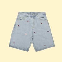 [CANDYMADE]  Embroidered Denim Shorts