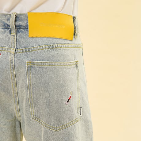 [CANDYMADE]  Embroidered Denim Shorts
