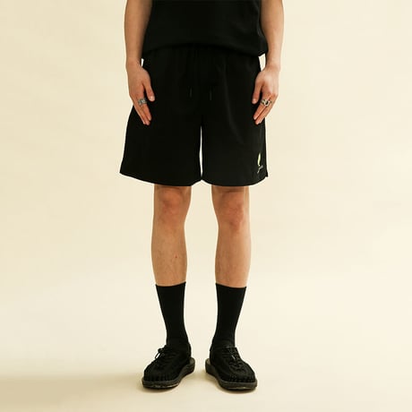 [CANDYMADE]  Frog Icon Shorts / Black